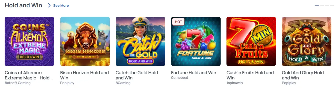 fishandspins casino hold and win